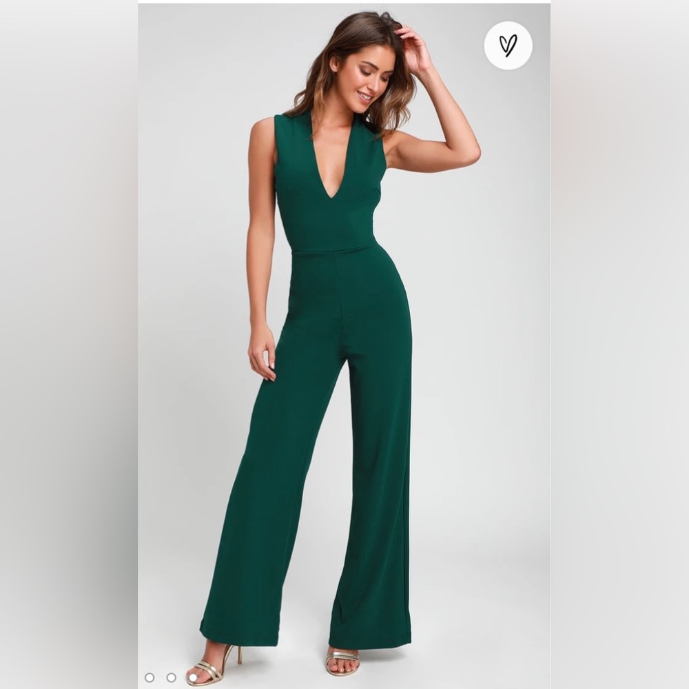 Lulu’s Hunter Green Jumpsuit